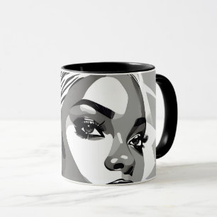 Caneca Retrato de uma mulher negra