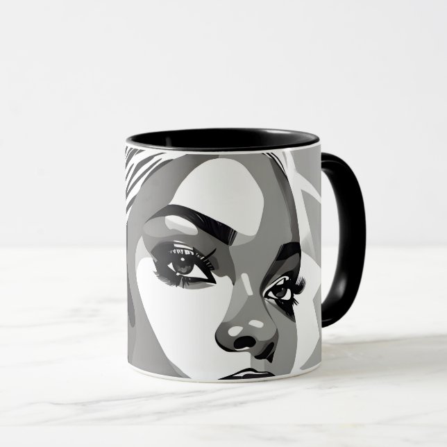 Caneca Retrato de uma mulher negra (Frente Esquerda)