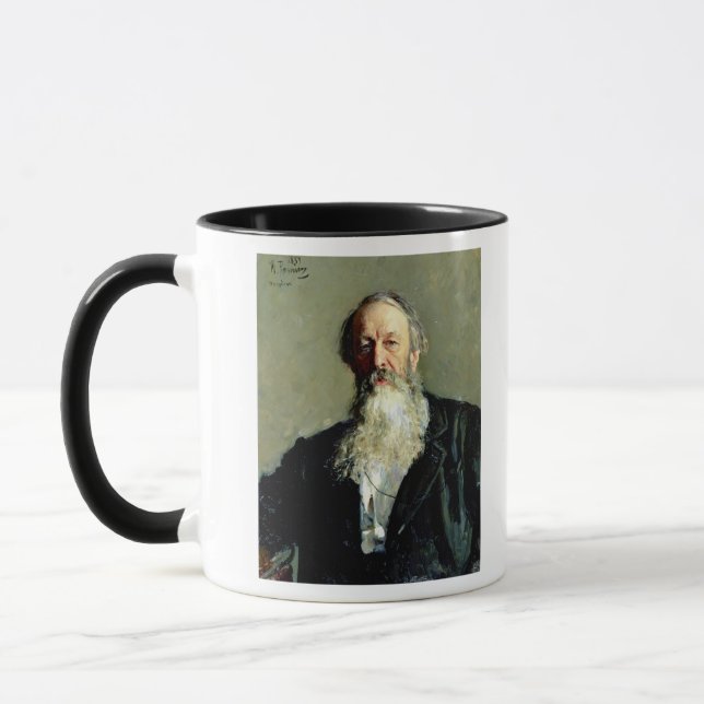 Caneca Retrato de Vladimir Stasov, 1883 (Esquerda)