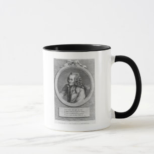 Caneca Retrato de Voltaire, de um desenho