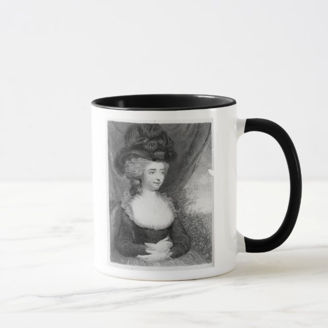 Caneca Retrato do bar de Fanny   Burney. por Henry (Direita)