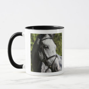 Caneca retrato do cavalo branco 2