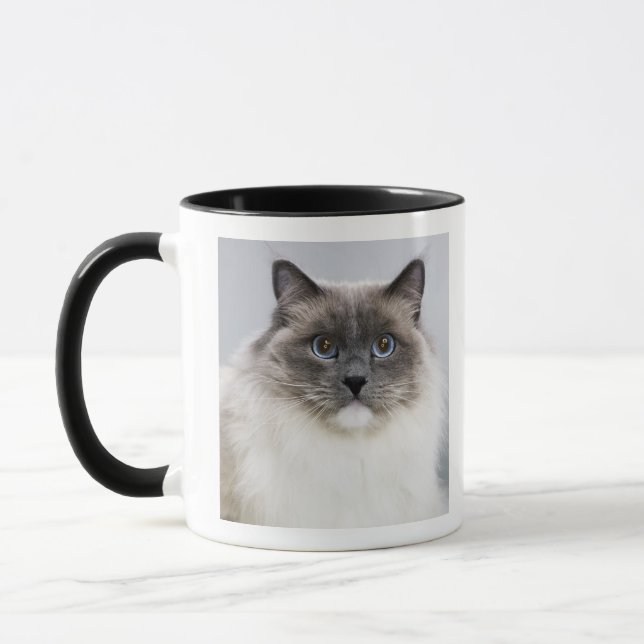 Caneca Retrato do gato de Ragdoll (Esquerda)