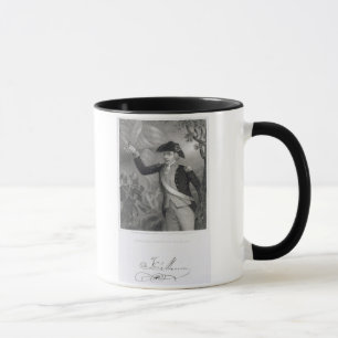 Caneca Retrato do general Francis Marion na batalha o