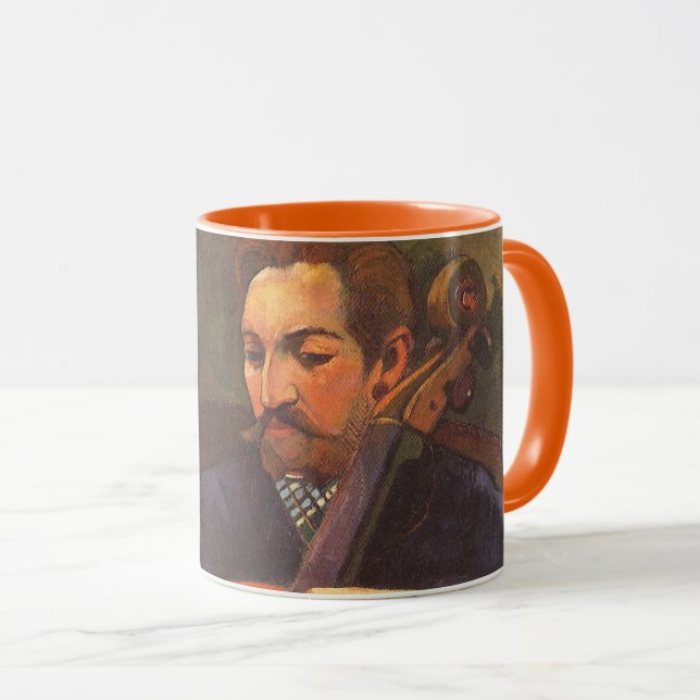 Caneca Retrato do jogador Schneklud por Paul Gauguin (Frente Esquerda)