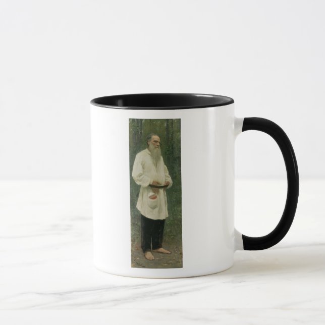 Caneca Retrato do lev Tolstoy 1901 (Direita)