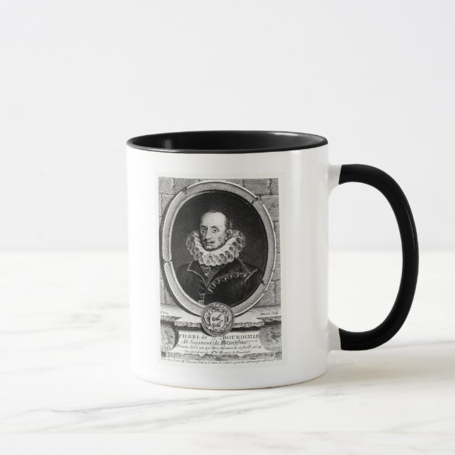 Caneca Retrato do medalhão de Pierre de Bourdeille (Direita)