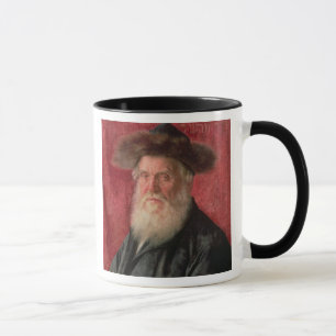 Caneca Retrato do rabino de Nadvorno, c.1910 (óleo sobre
