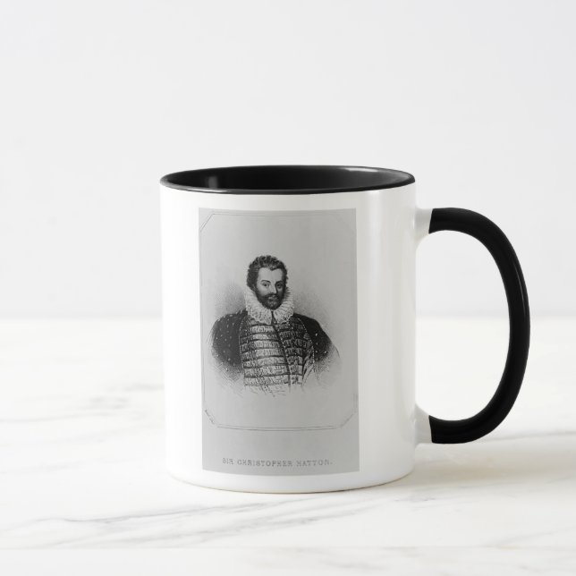 Caneca Retrato do senhor Christopher Hatton (Direita)