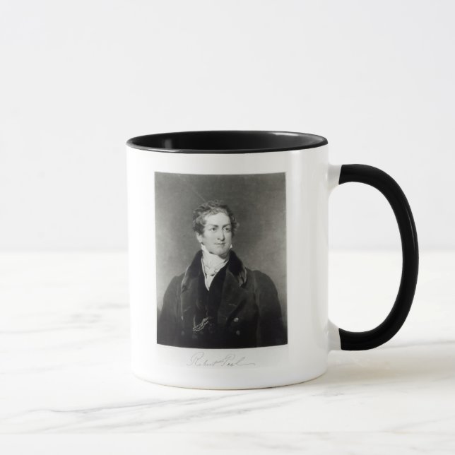 Caneca Retrato do senhor Robert Peel (Direita)
