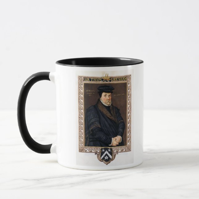 Caneca Retrato do senhor Thomas Gresham (c.1519-79) 'de M (Esquerda)