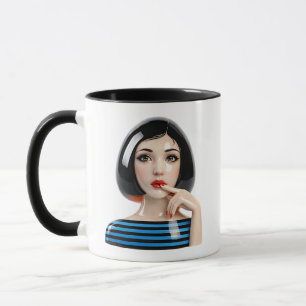 Caneca Retrato Editorial Feminino