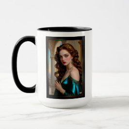 Caneca Retrato Encantador do Emerald Empress
