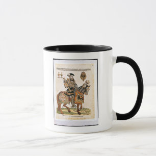 Caneca Retrato equestre de Charles V na armadura