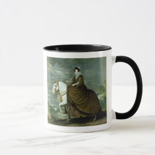 Caneca Retrato equestre de Elisabeth de France