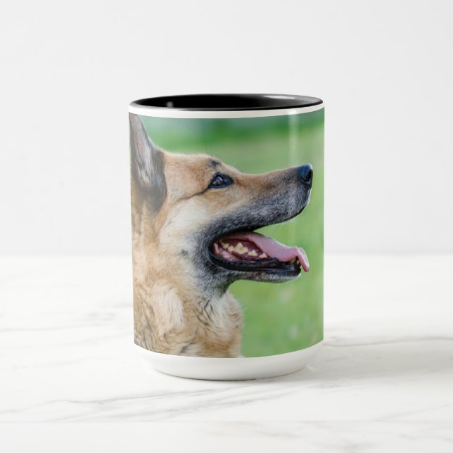 Caneca Retrato German shepherd (Centro)