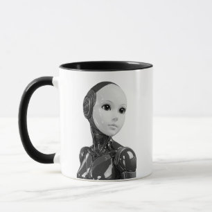 Caneca Retrato Humanóide Android