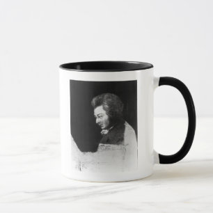 Caneca Retrato inacabado de Wolfgang Amadeus Mozart