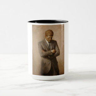 Caneca Retrato Oficial de John F Kennedy