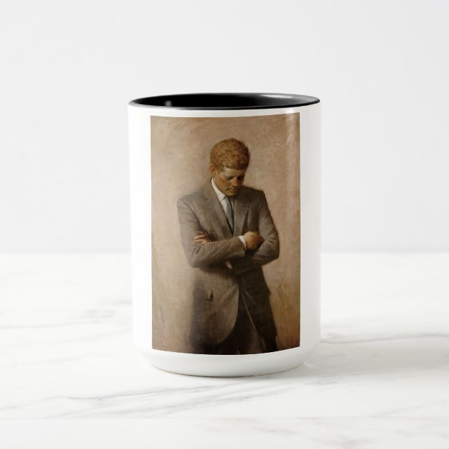 Caneca Retrato Oficial John F Kennedy (Centro)