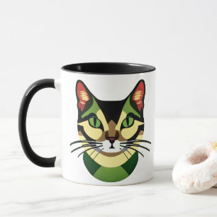 Caneca Retrato para gatos camuflados