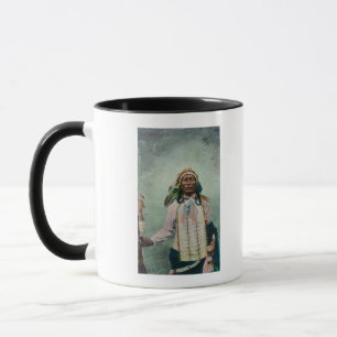 Caneca Retrato principal da cauda do ferro de Sioux
