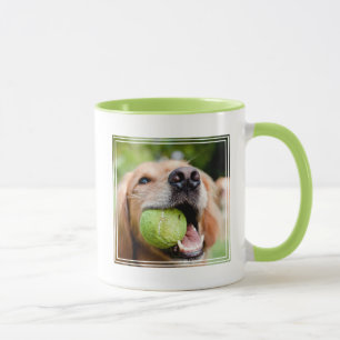Caneca Retriever De Ouro Com Bola De Tênis