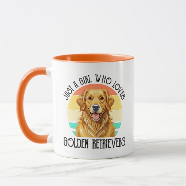 Caneca retriever dourado,cachorro,cães,amante de cachorro (Esquerda)