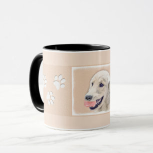 Caneca Retriever ouro com pintura de cachorro Tênis