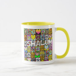 Caneca Retro 60s Shalom Psicodélico Mug
