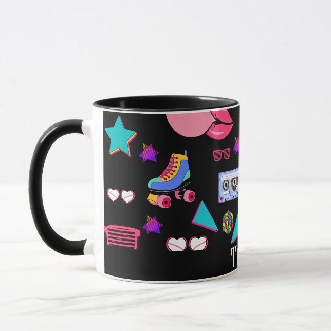 Caneca Retro black 80s Costume Vibrant culture pop (Esquerda)