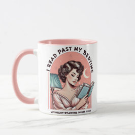 Caneca Retro Book Lover Midnight Reading Club