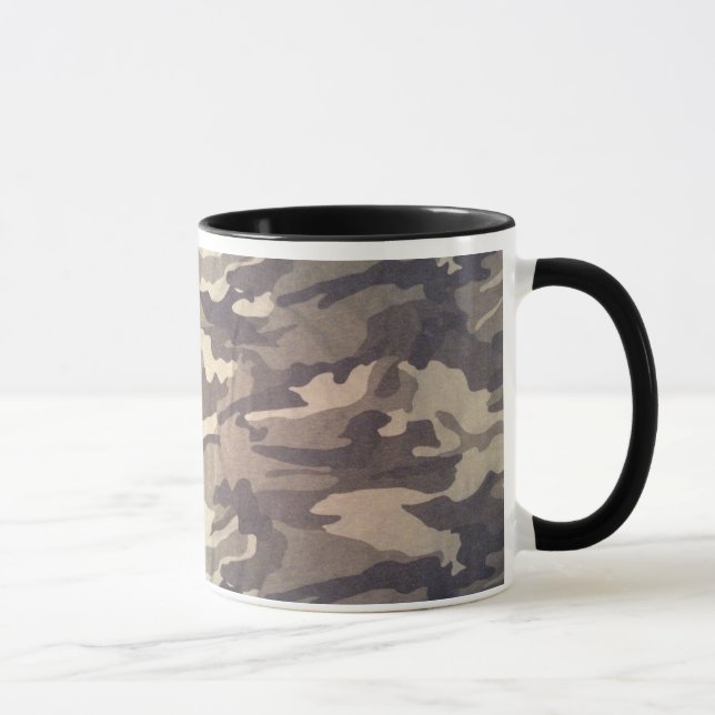 Caneca Retro camo design, ainda popular design, duo colou (Direita)