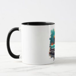 Caneca Retro Car Skyline Vibes Coffee Cup