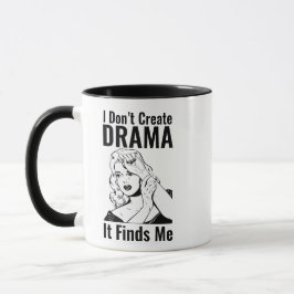 Caneca Retro Chorando Mulher Drama Mug