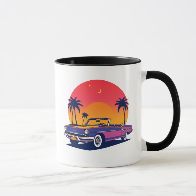 Caneca Retro Convertible Sunset Drive (Direita)