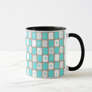 Caneca retro da campainha de Starbursts de