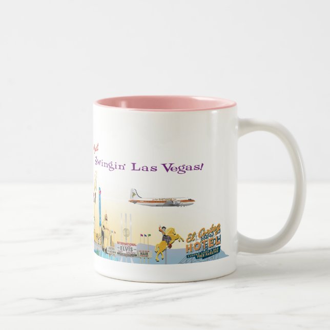 Caneca retro de Vegas (Direita)