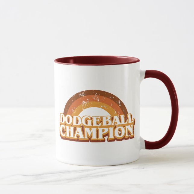 Caneca retro do campeão de Dodgeball (Direita)