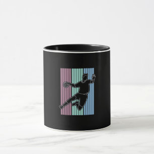 Caneca Retro do jogador de handebol