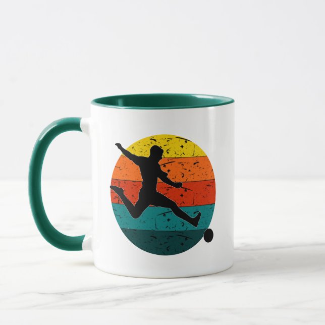 Caneca Retro Futebol Soccer Shooter | Cor retrorreflector (Esquerda)