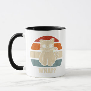 Caneca Retro Gato Faca O Que Meow Kitty Gatos Divertidos