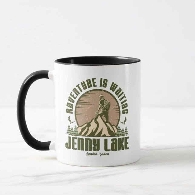 Caneca Retro Jenny Lake Hike (Esquerda)