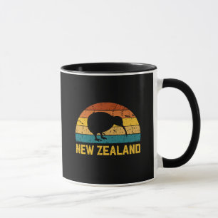 Caneca Retro Kiwi neozelandês