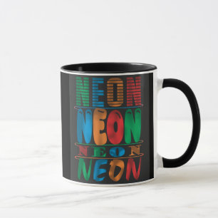 Caneca Retro, Legal e Neon Marcante