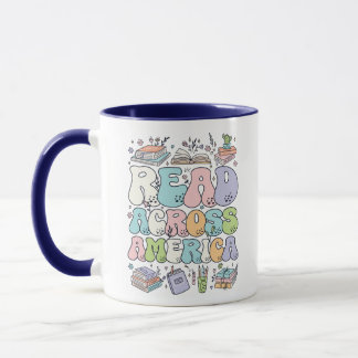 Caneca Retro Leitura América Pastel Amante de Livr