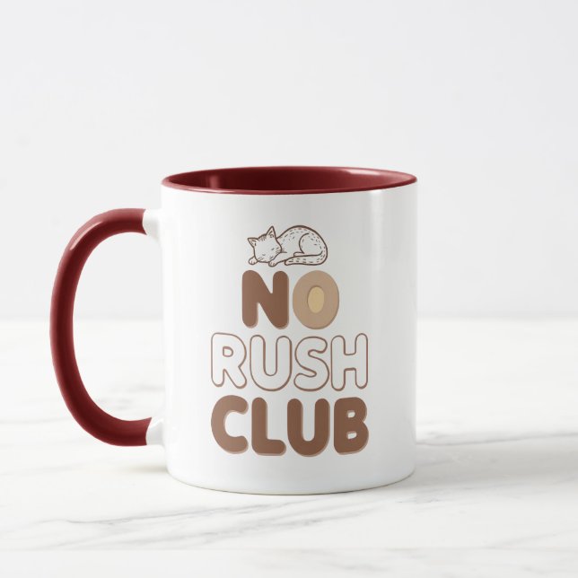 Caneca Retro "No Rush Club" for Relaxing (Esquerda)