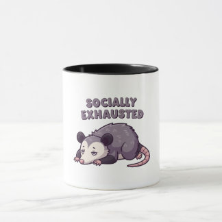 Caneca Retro Possum Recharge Mode Color Inside Mug