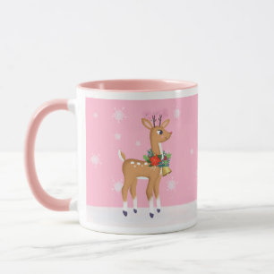 Caneca Retro Rudolph Mug Rosa