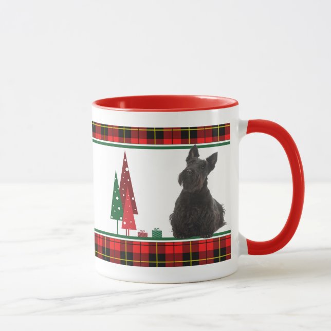 Caneca Retro Scottie Christmas Mug (Direita)